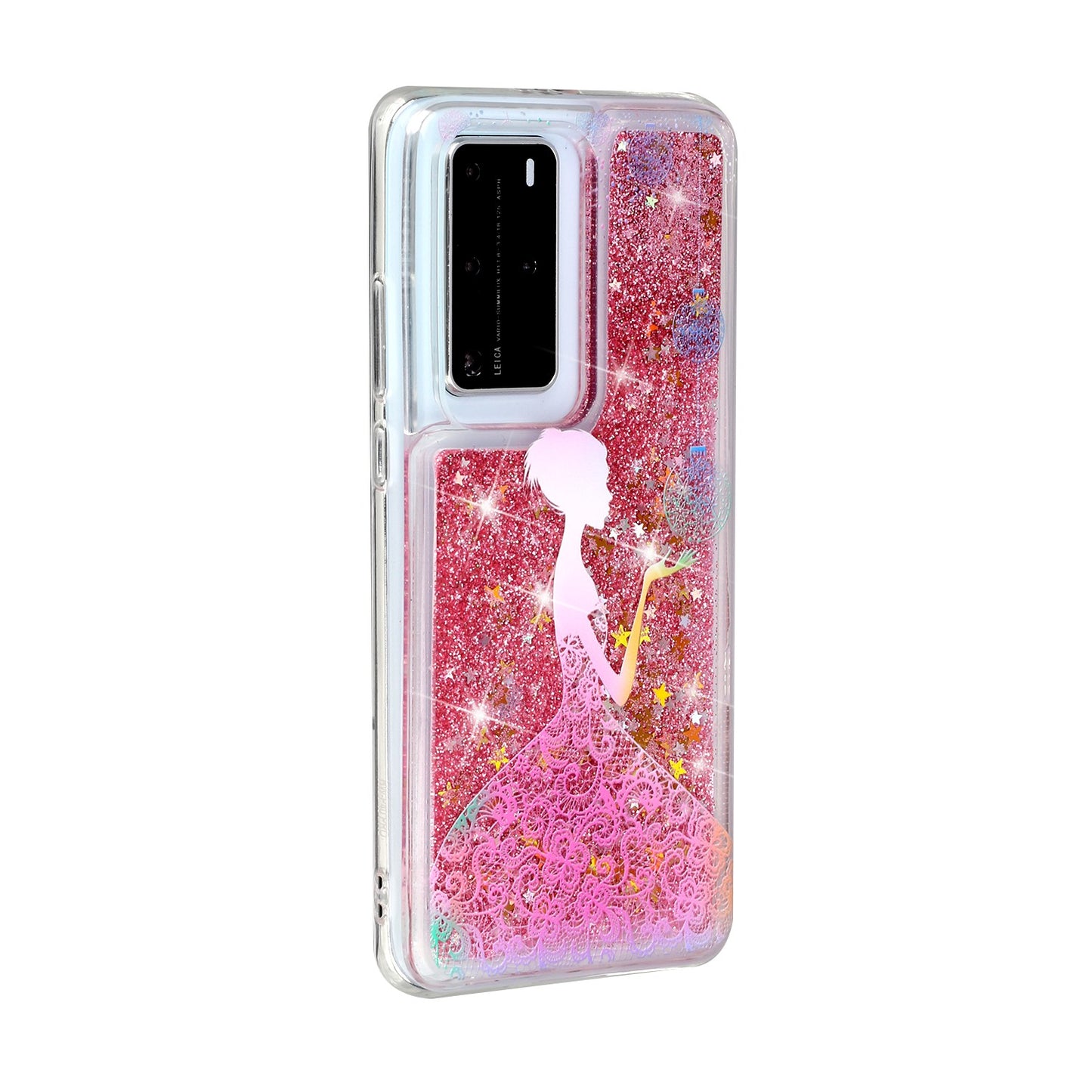 Pattern Printing Glitter Powder Quicksand TPU Back Shell for Huawei P40 Pro