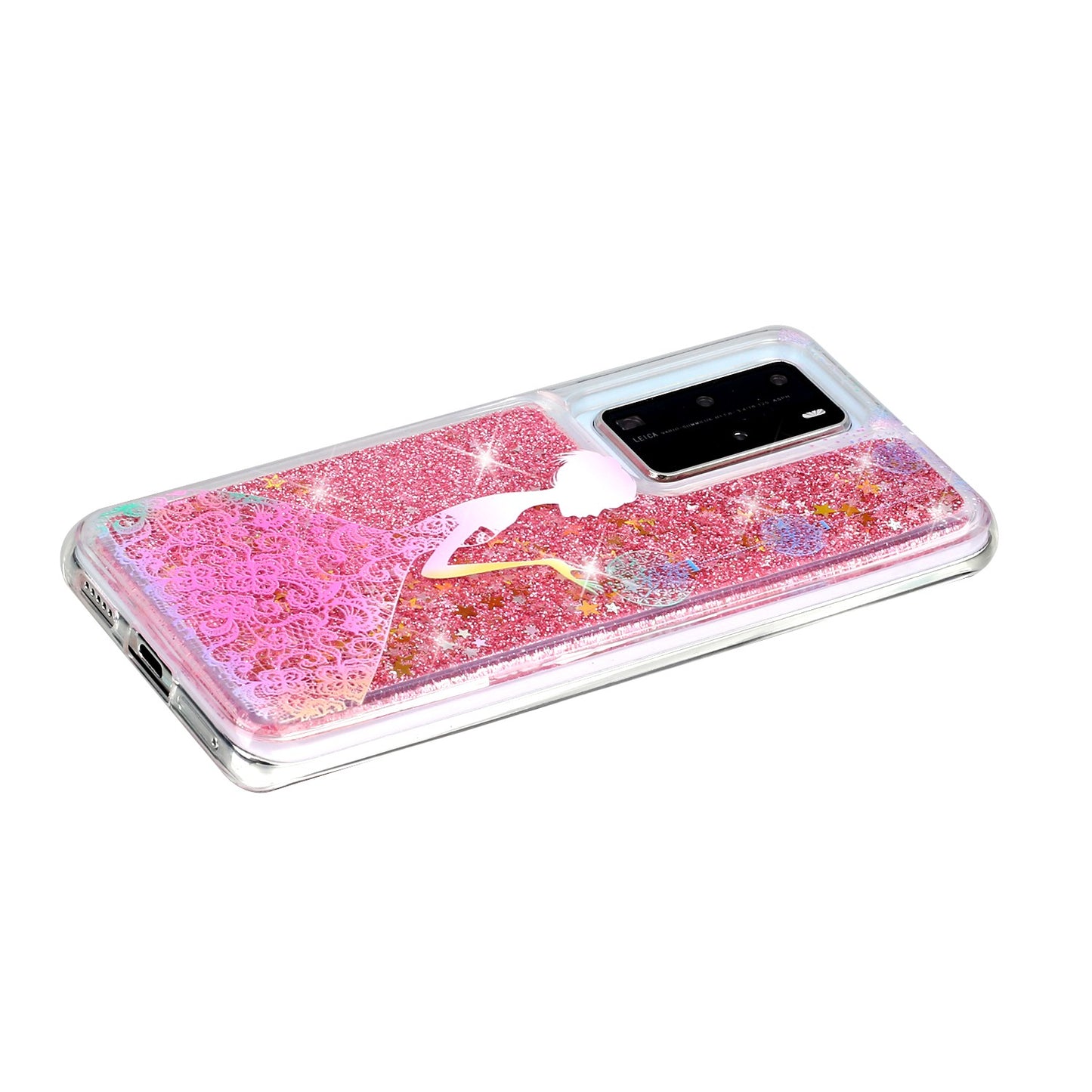 Pattern Printing Glitter Powder Quicksand TPU Back Shell for Huawei P40 Pro
