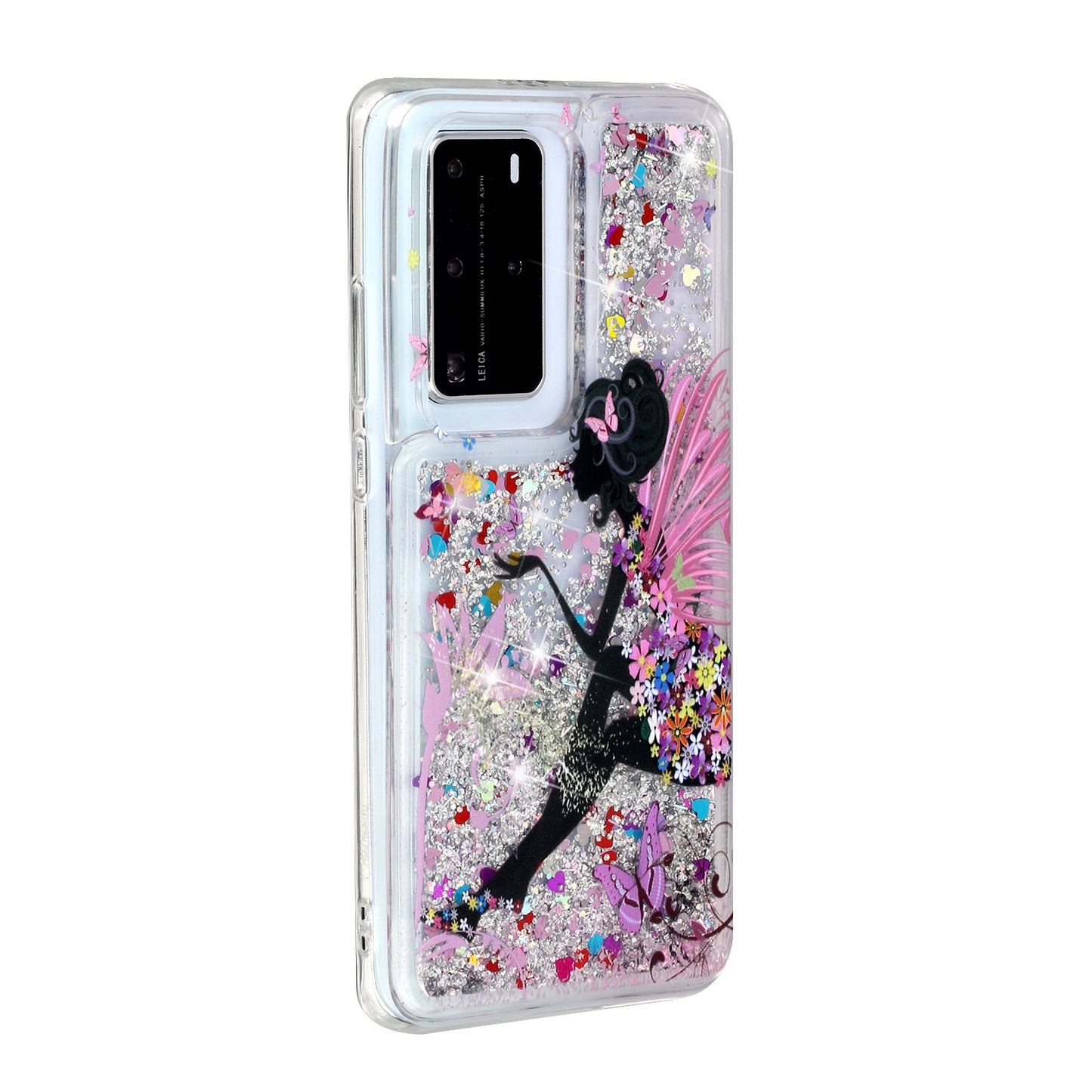 Pattern Printing Glitter Powder Quicksand TPU Back Shell for Huawei P40 Pro