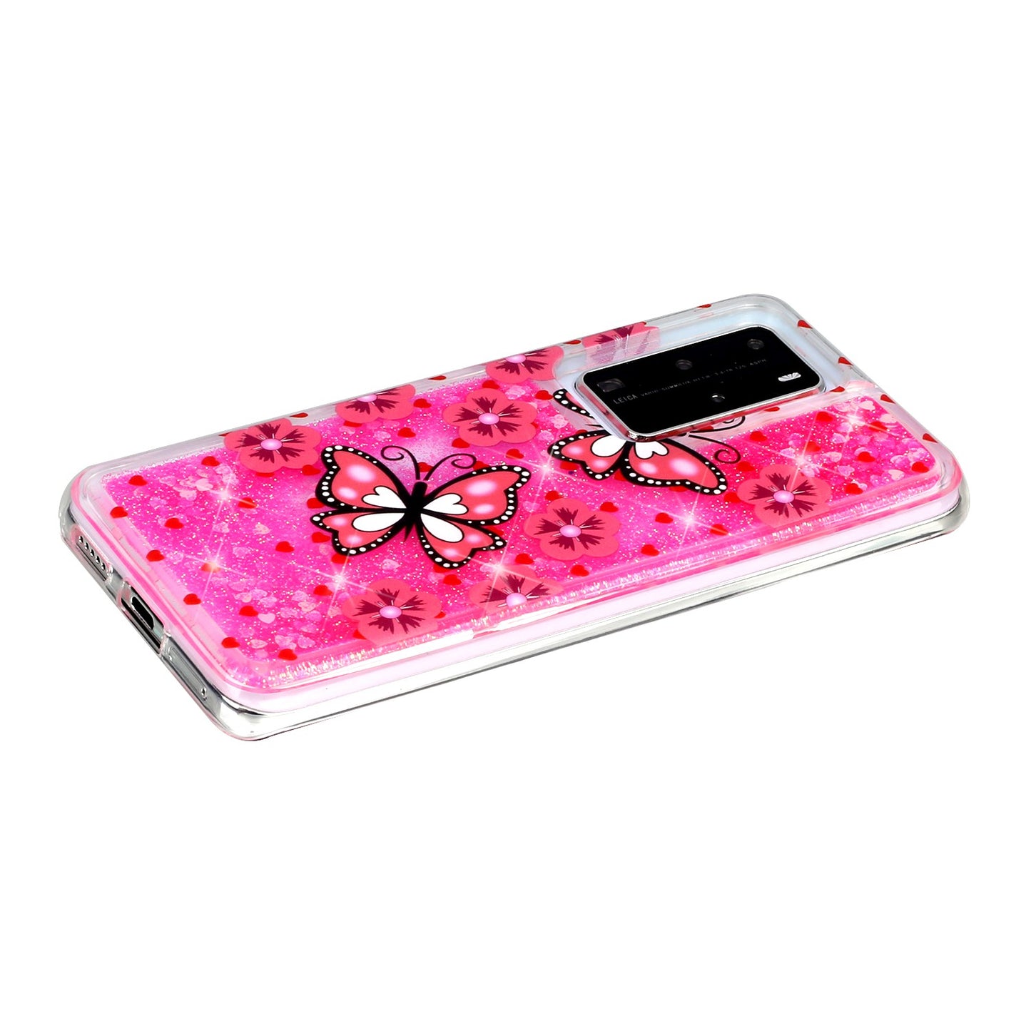 Pattern Printing Glitter Powder Quicksand TPU Back Shell for Huawei P40 Pro