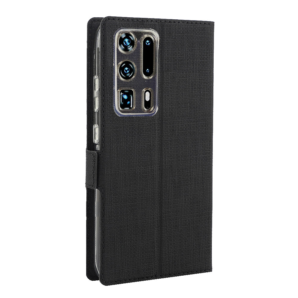 VILI DMK Cross Texture Double Magnetic Clasp Leather Wallet Stand Case for Huawei P40 Pro Plus