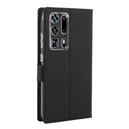 VILI DMK Cross Texture Double Magnetic Clasp Leather Wallet Stand Case for Huawei P40 Pro Plus