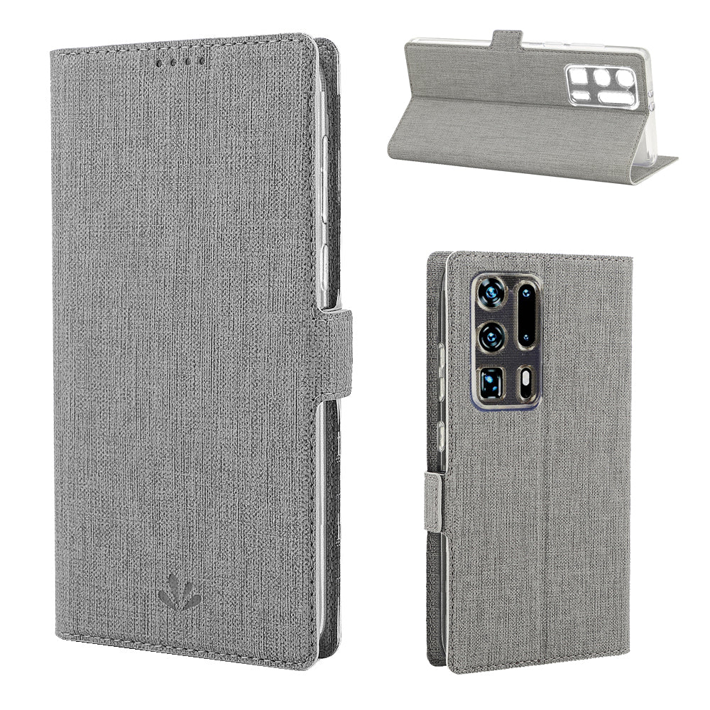 VILI DMK Cross Texture Double Magnetic Clasp Leather Wallet Stand Case for Huawei P40 Pro Plus