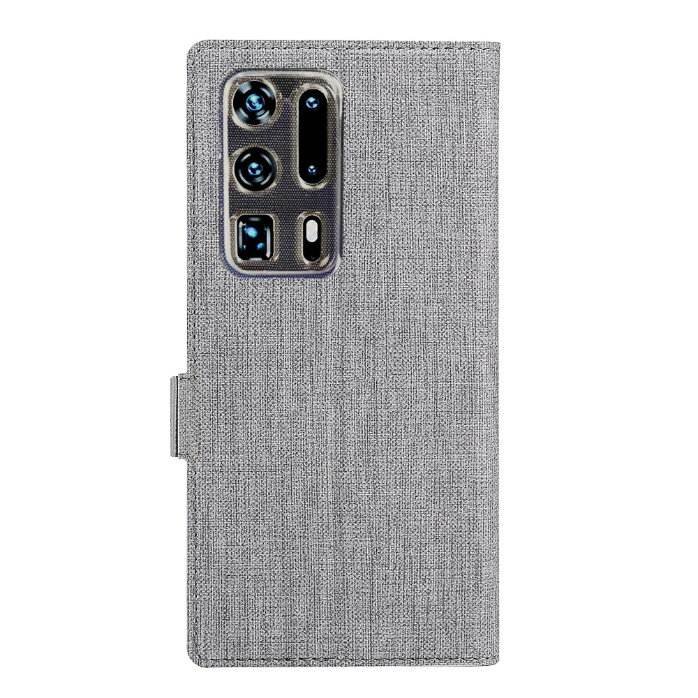 VILI DMK Cross Texture Double Magnetic Clasp Leather Wallet Stand Case for Huawei P40 Pro Plus