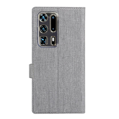 VILI DMK Cross Texture Double Magnetic Clasp Leather Wallet Stand Case for Huawei P40 Pro Plus