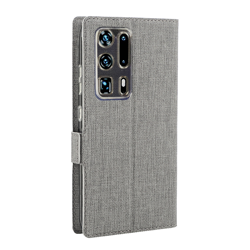 VILI DMK Cross Texture Double Magnetic Clasp Leather Wallet Stand Case for Huawei P40 Pro Plus