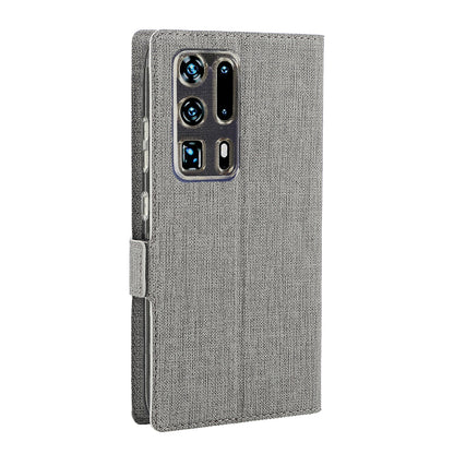 VILI DMK Cross Texture Double Magnetic Clasp Leather Wallet Stand Case for Huawei P40 Pro Plus