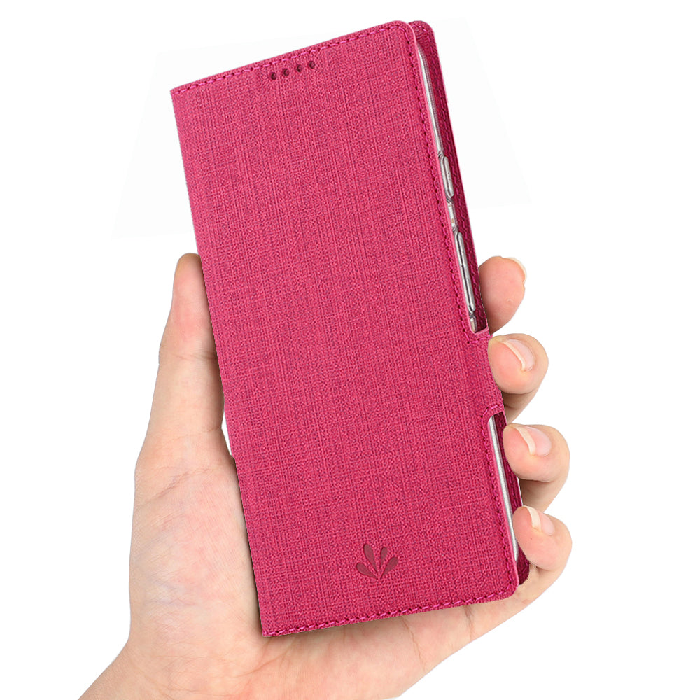 VILI DMK Cross Texture Double Magnetic Clasp Leather Wallet Stand Case for Huawei P40 Pro Plus