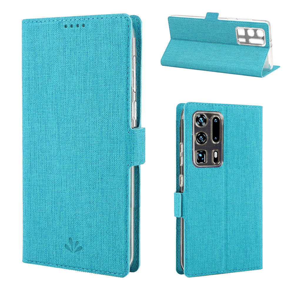 VILI DMK Cross Texture Double Magnetic Clasp Leather Wallet Stand Case for Huawei P40 Pro Plus