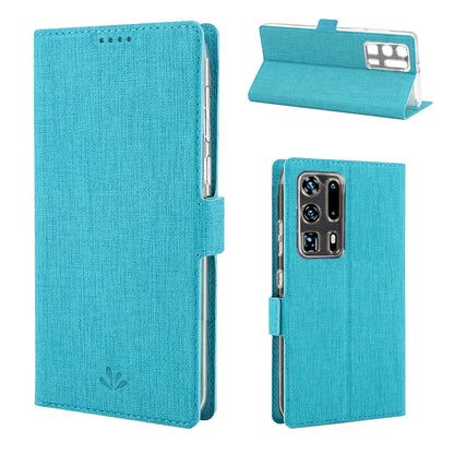 VILI DMK Cross Texture Double Magnetic Clasp Leather Wallet Stand Case for Huawei P40 Pro Plus
