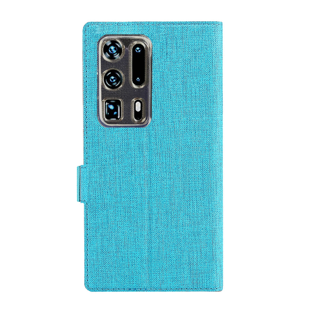 VILI DMK Cross Texture Double Magnetic Clasp Leather Wallet Stand Case for Huawei P40 Pro Plus