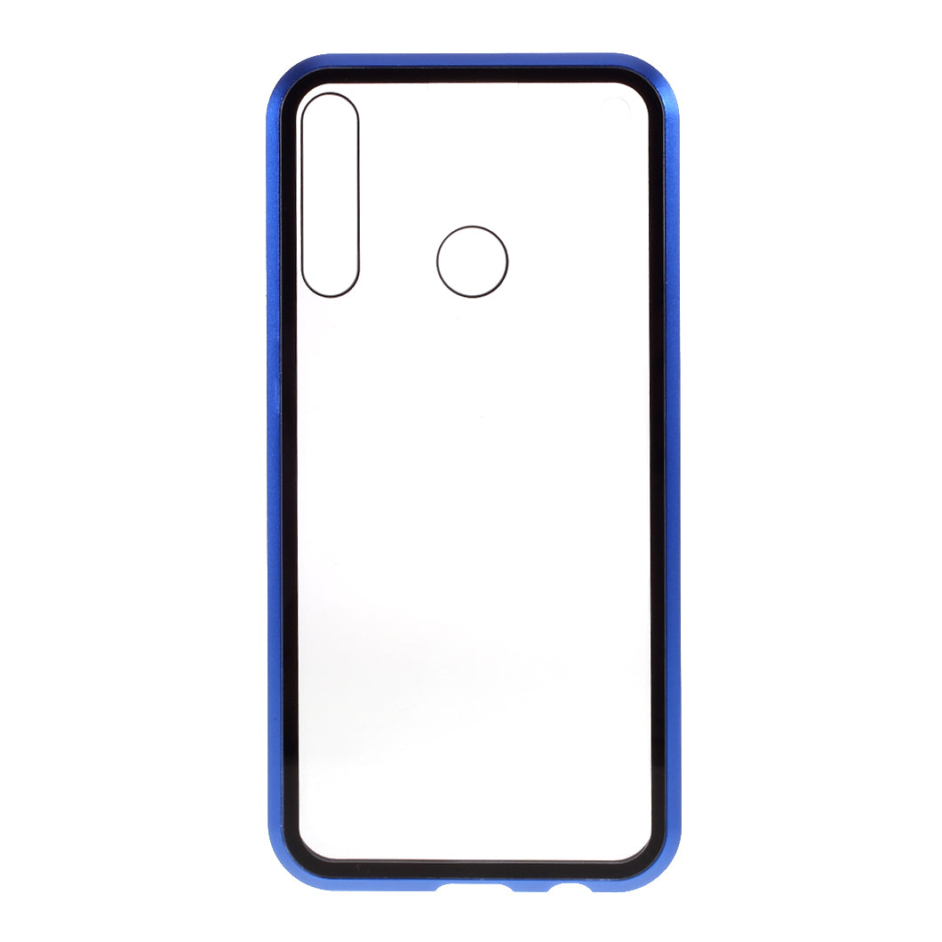 Detachable Magnetic Metal Frame + Protection Tempered Glass Anti-peep Cover for Huawei P40 lite E/Y7p/Honor 9C