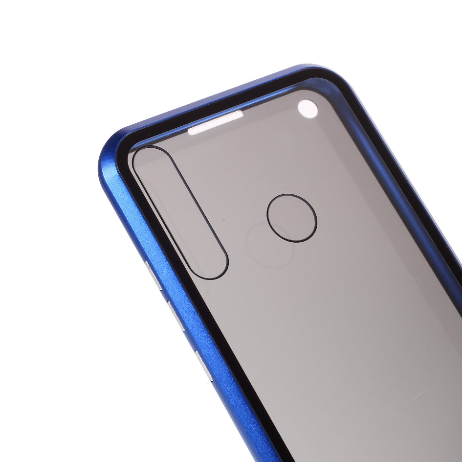 Detachable Magnetic Metal Frame + Protection Tempered Glass Anti-peep Cover for Huawei P40 lite E/Y7p/Honor 9C