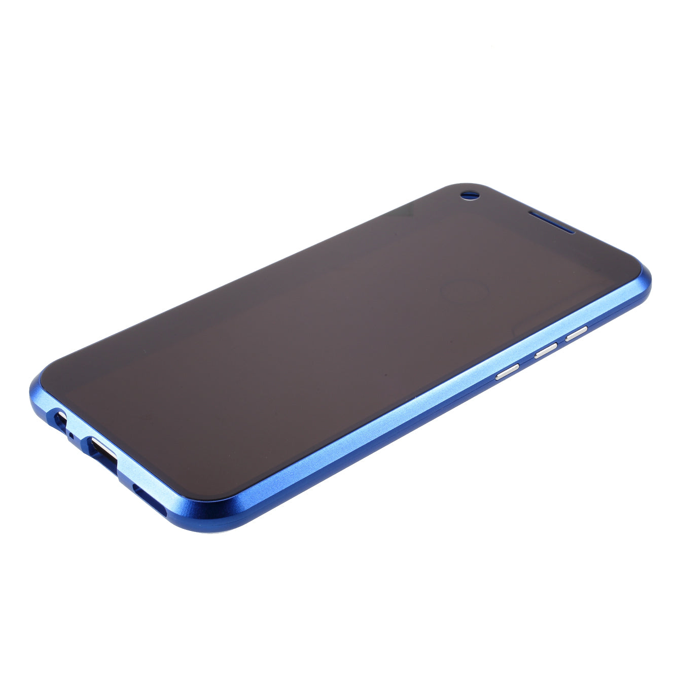 Detachable Magnetic Metal Frame + Protection Tempered Glass Anti-peep Cover for Huawei P40 lite E/Y7p/Honor 9C