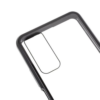 Ultra Clear Double-sided Tempered Glass + Metal Frame Magnetic All-around Protection Phone Case for Huawei P smart 2021 / Y7a