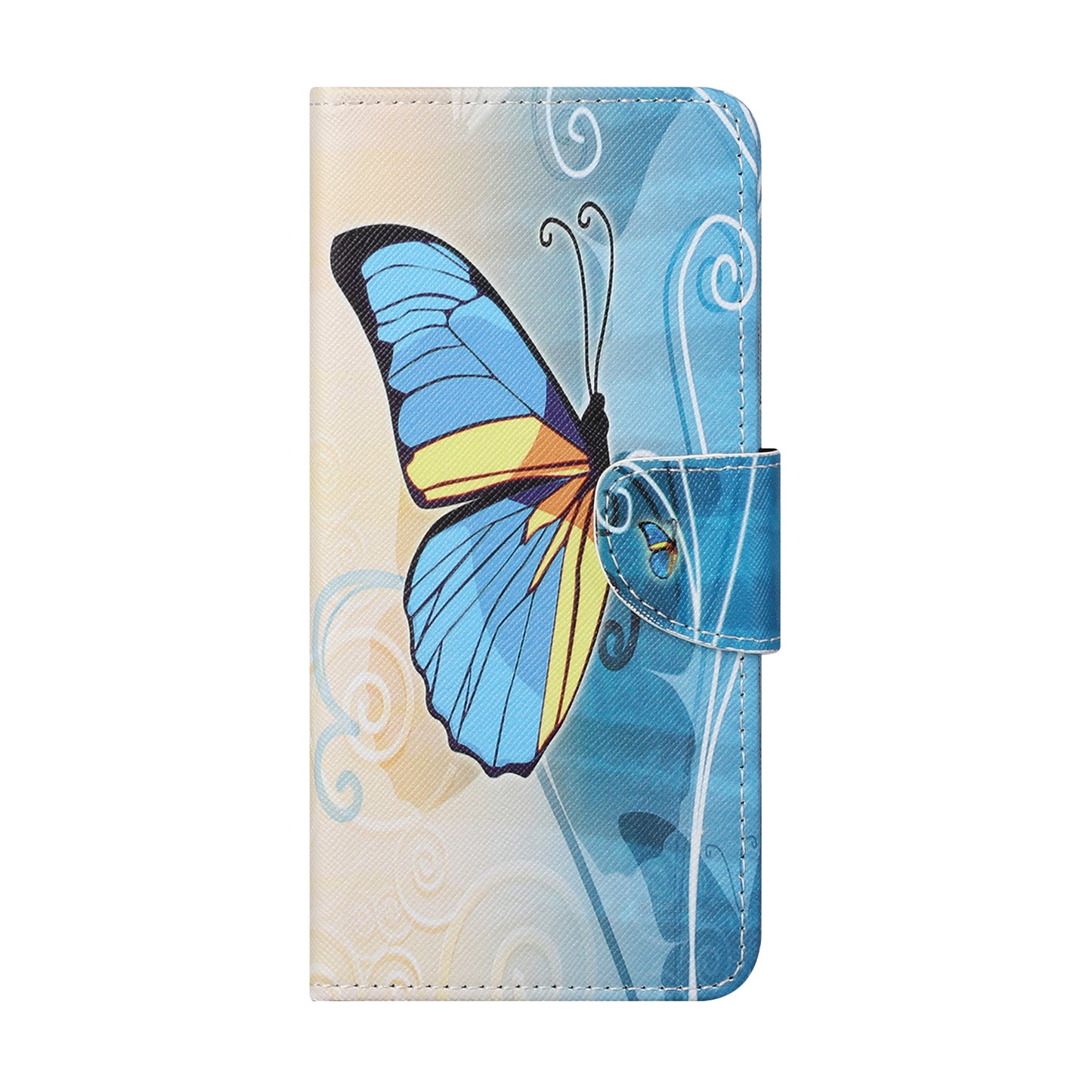 Pattern Printing Cross Texture Leather Wallet Phone Stand Protective Case for Honor 10X Lite