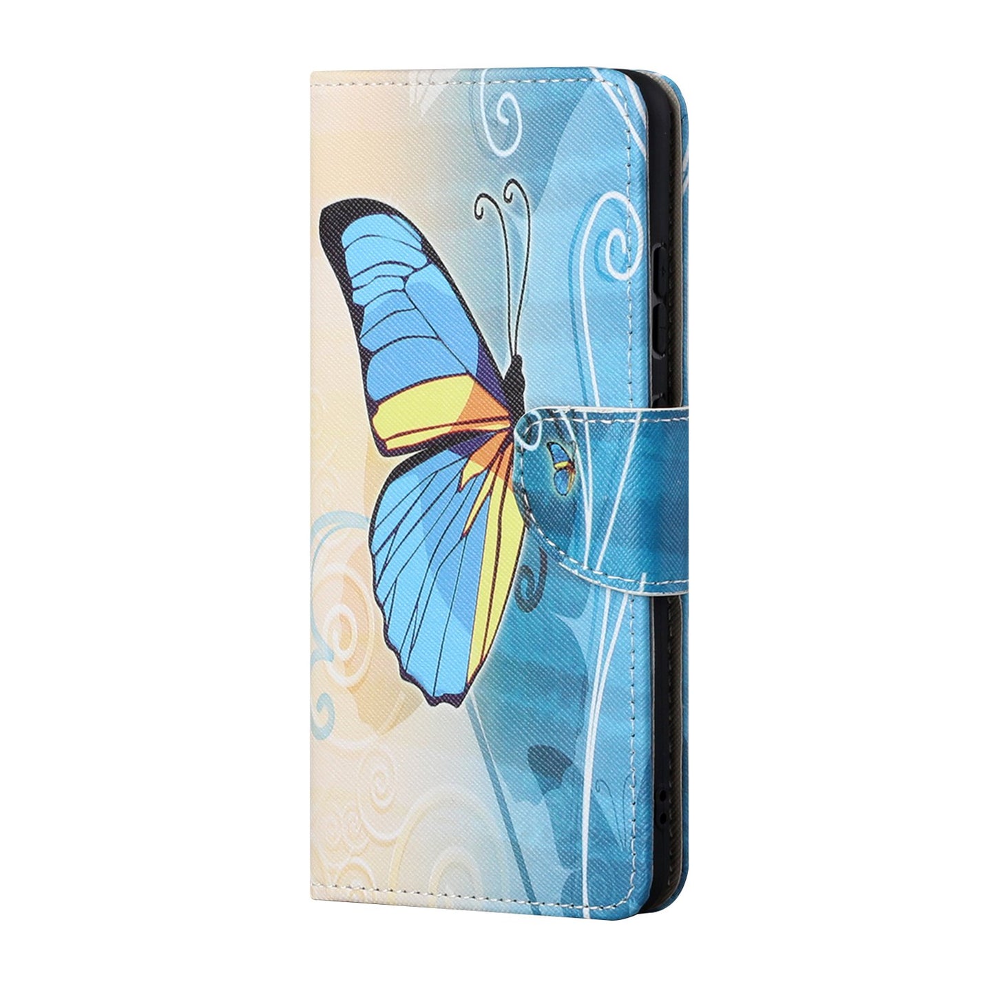 Pattern Printing Cross Texture Leather Wallet Phone Stand Protective Case for Honor 10X Lite