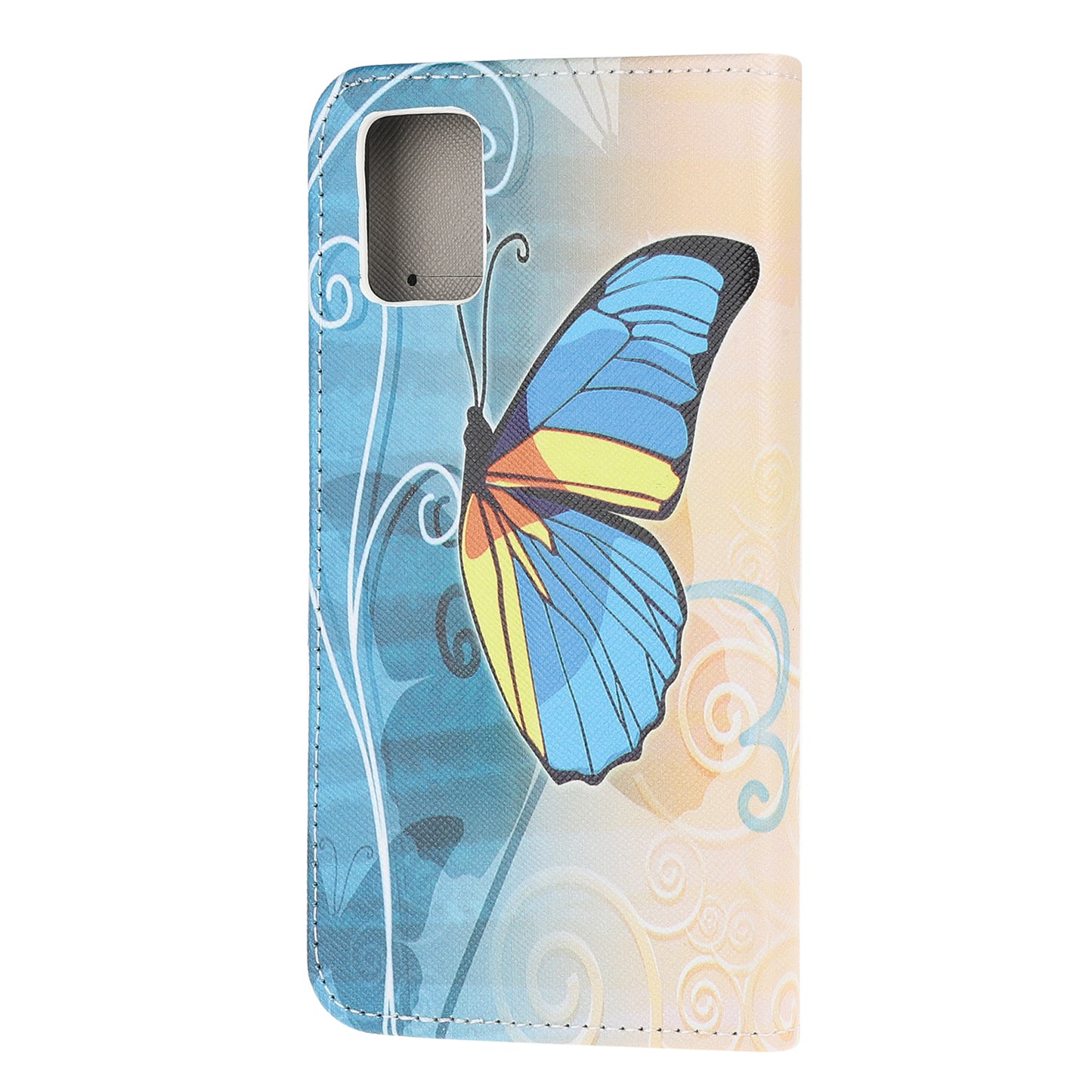 Pattern Printing Cross Texture Leather Wallet Phone Stand Protective Case for Honor 10X Lite