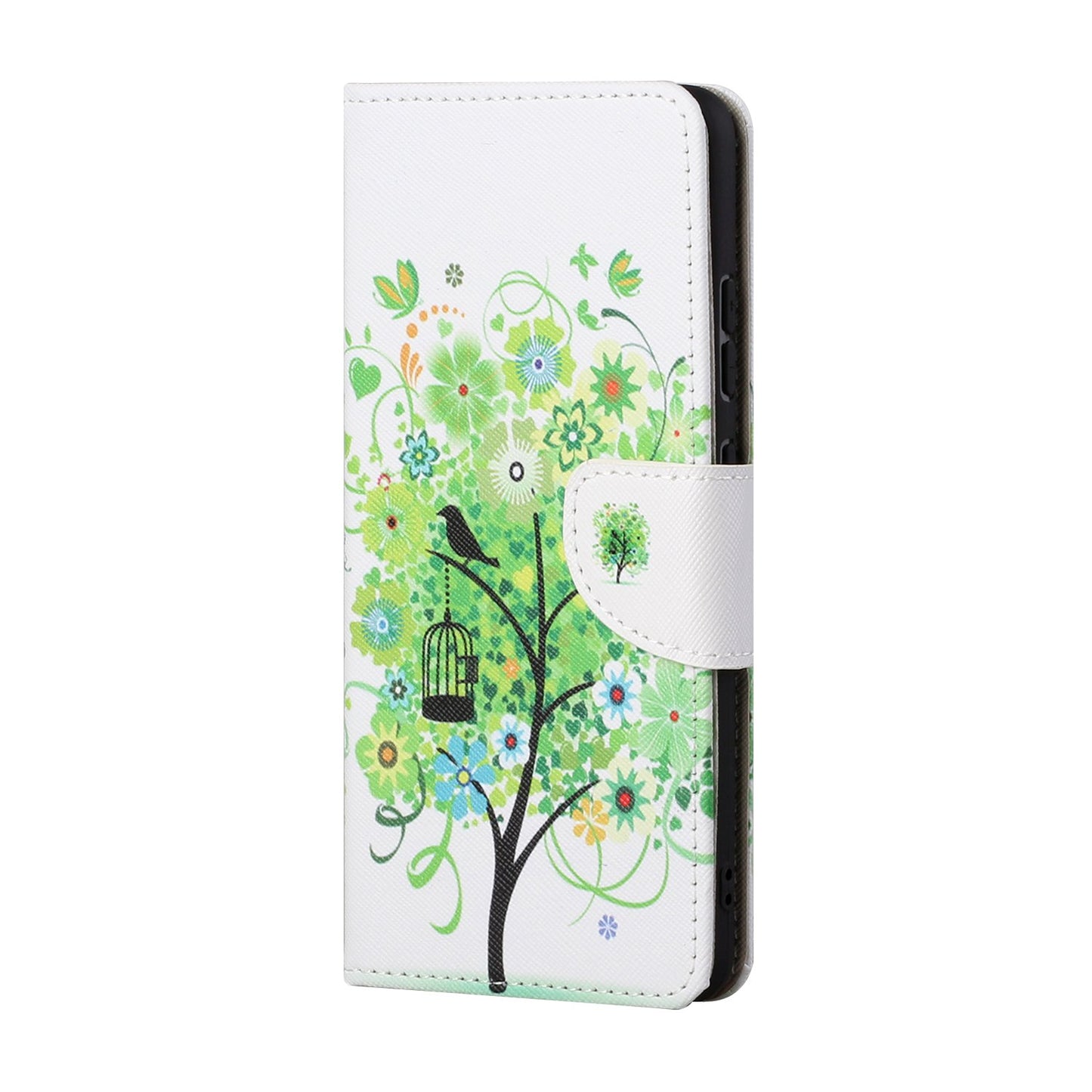 Pattern Printing Cross Texture Leather Wallet Phone Stand Protective Case for Honor 10X Lite