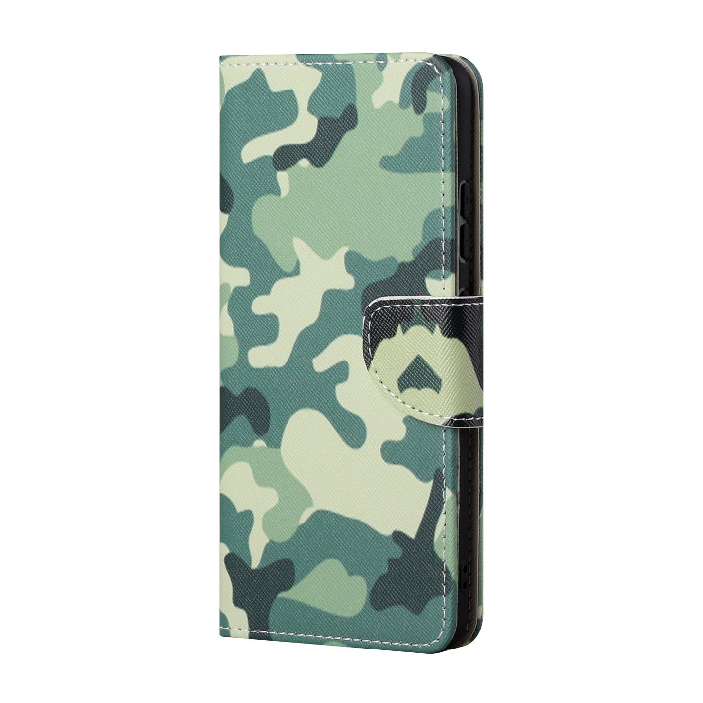 Pattern Printing Cross Texture Leather Wallet Phone Stand Protective Case for Honor 10X Lite