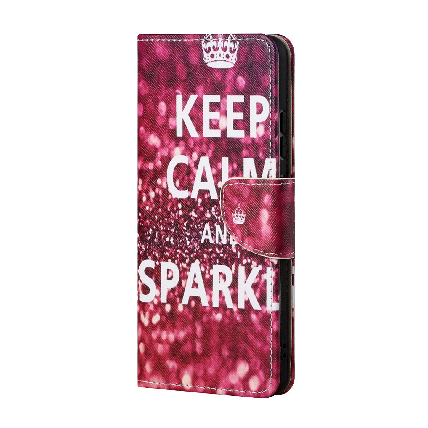 Pattern Printing Cross Texture Leather Wallet Phone Stand Protective Case for Honor 10X Lite