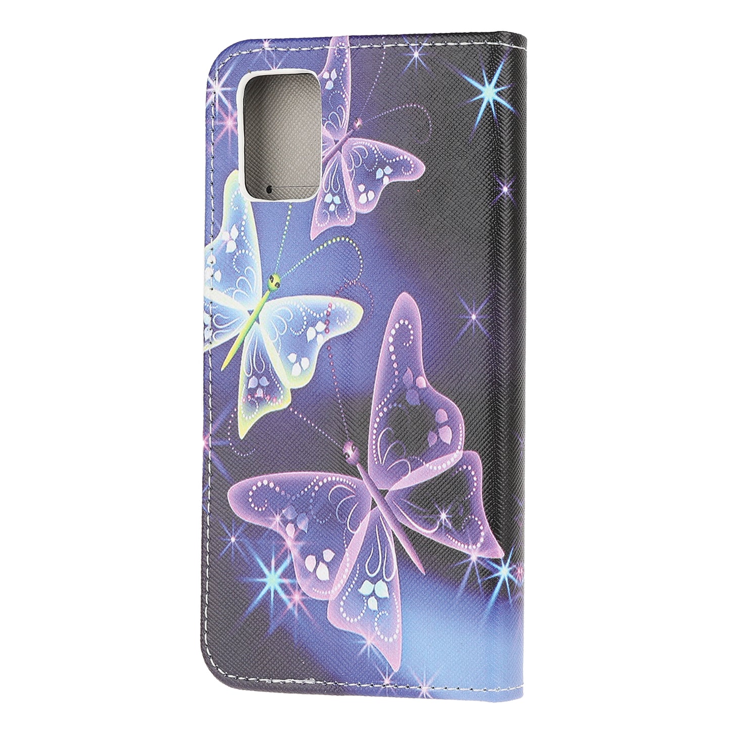Pattern Printing Cross Texture Leather Wallet Phone Stand Protective Case for Honor 10X Lite