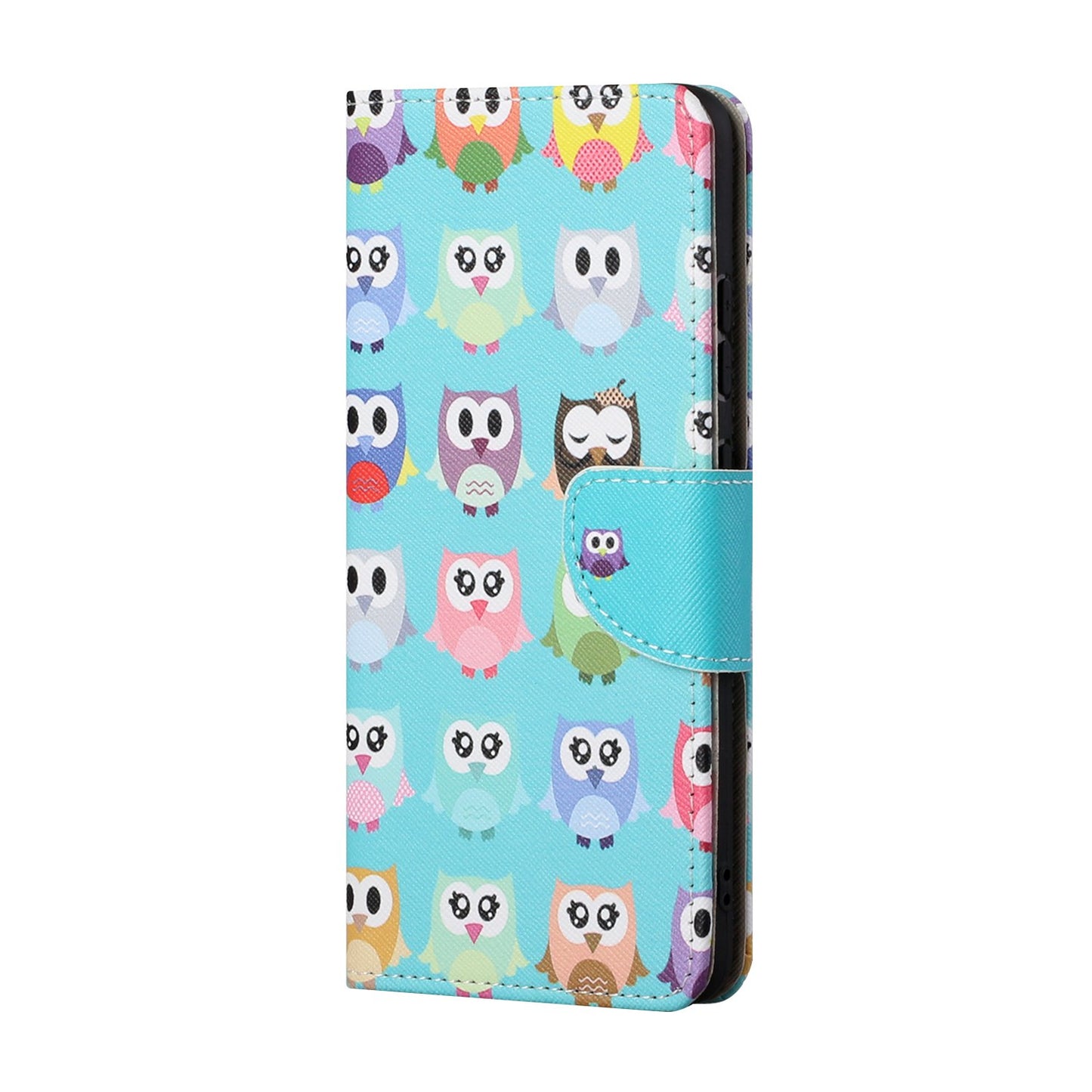 Pattern Printing Cross Texture Leather Wallet Phone Stand Protective Case for Honor 10X Lite
