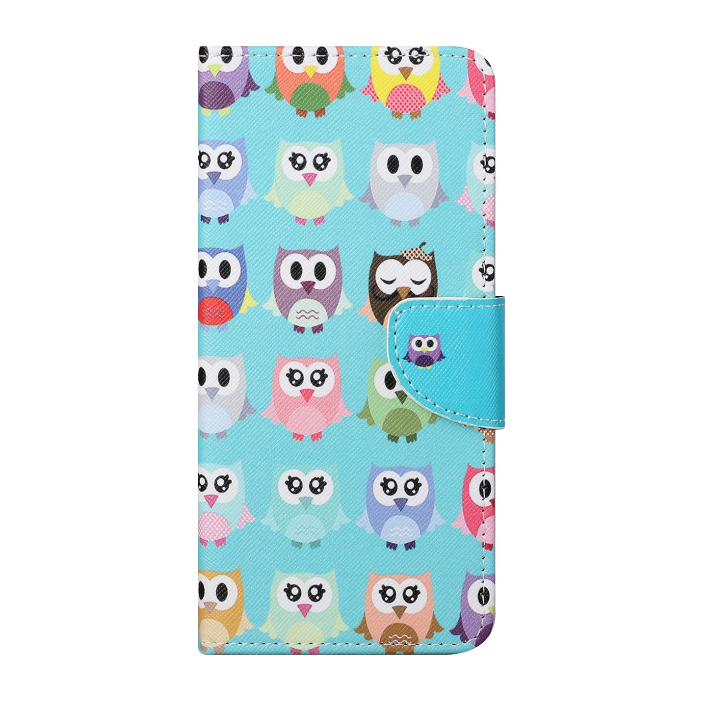 Pattern Printing Cross Texture Leather Wallet Phone Stand Protective Case for Honor 10X Lite