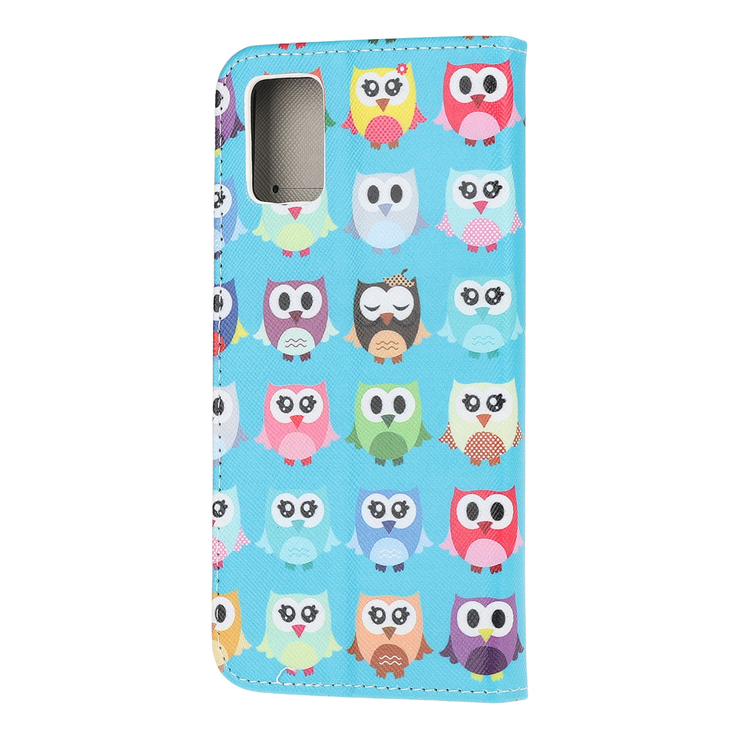 Pattern Printing Cross Texture Leather Wallet Phone Stand Protective Case for Honor 10X Lite