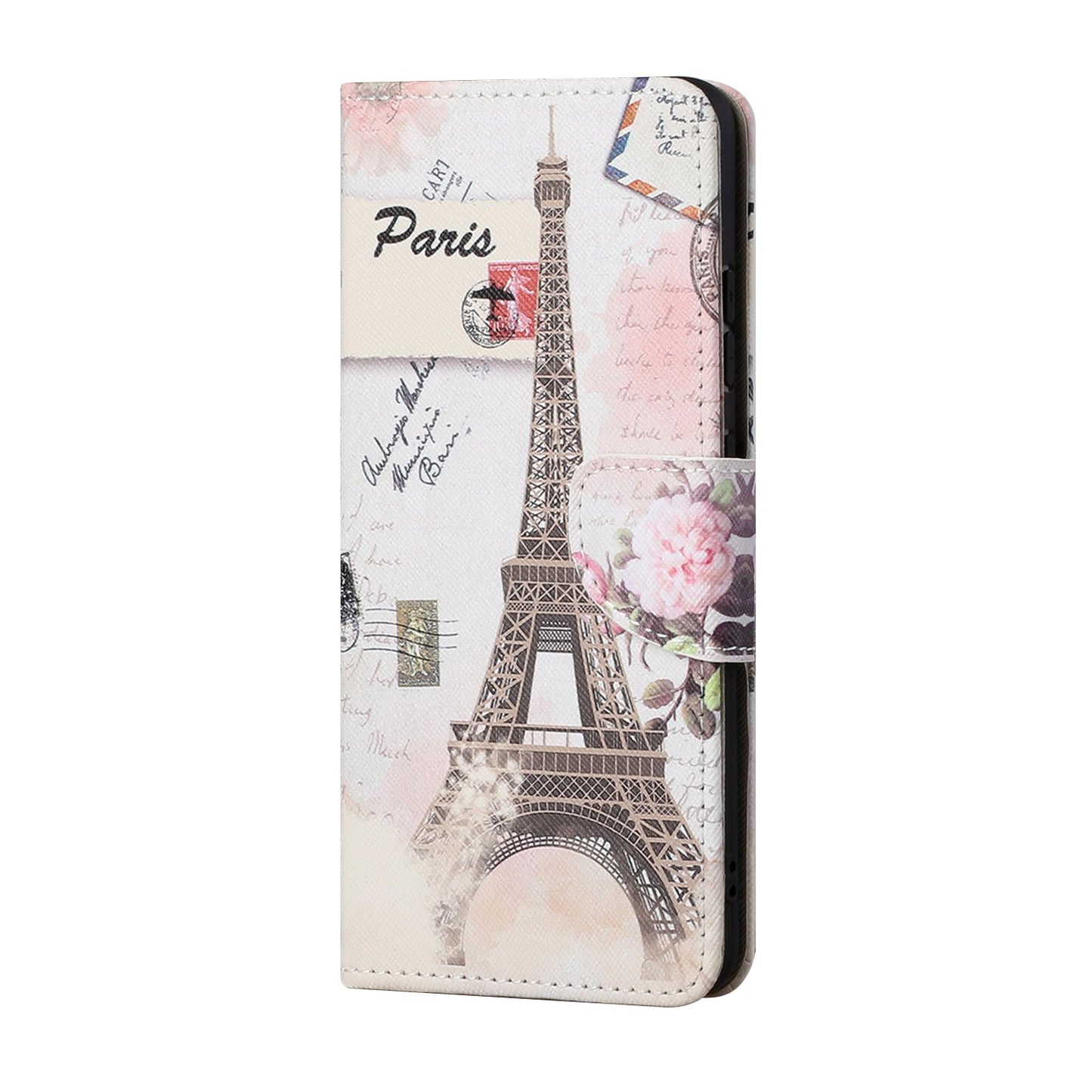 Pattern Printing Cross Texture Leather Wallet Phone Stand Protective Case for Honor 10X Lite