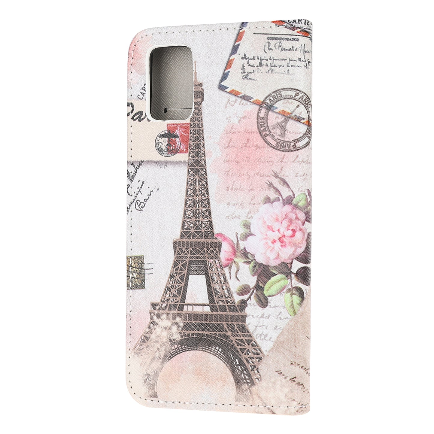 Pattern Printing Cross Texture Leather Wallet Phone Stand Protective Case for Honor 10X Lite