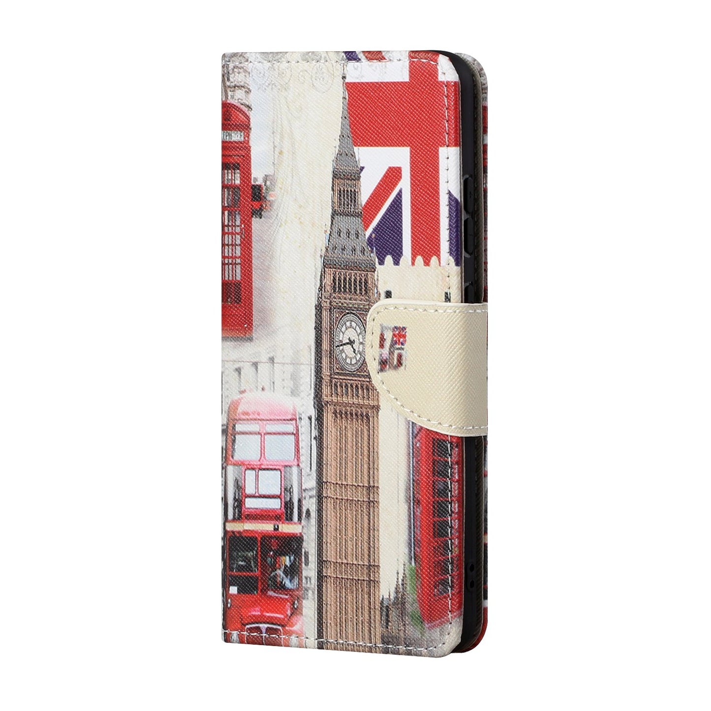 Pattern Printing Cross Texture Leather Wallet Phone Stand Protective Case for Honor 10X Lite