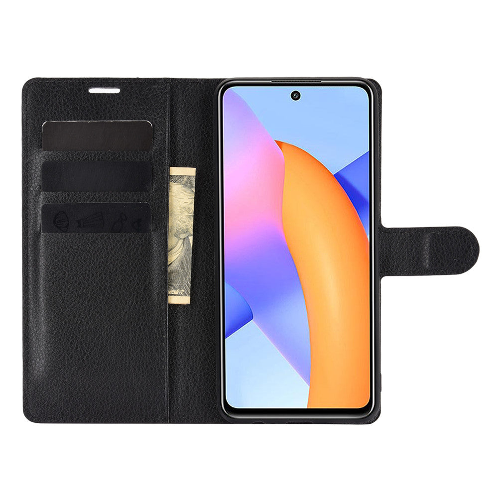 Litchi Grain Wallet Style Case for Honor 10X Lite Stand Leather Protector Shell