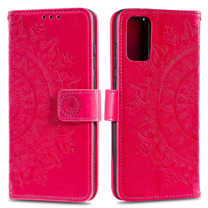 Imprinted Mandala Flower Wallet Leather Case with Strap for Honor 10X Lite