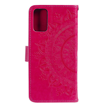 Imprinted Mandala Flower Wallet Leather Case with Strap for Honor 10X Lite