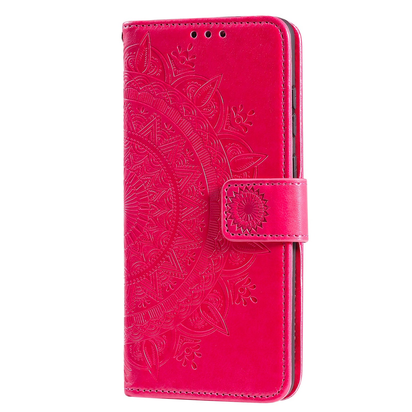 Imprinted Mandala Flower Wallet Leather Case with Strap for Honor 10X Lite