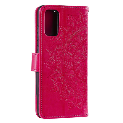Imprinted Mandala Flower Wallet Leather Case with Strap for Honor 10X Lite