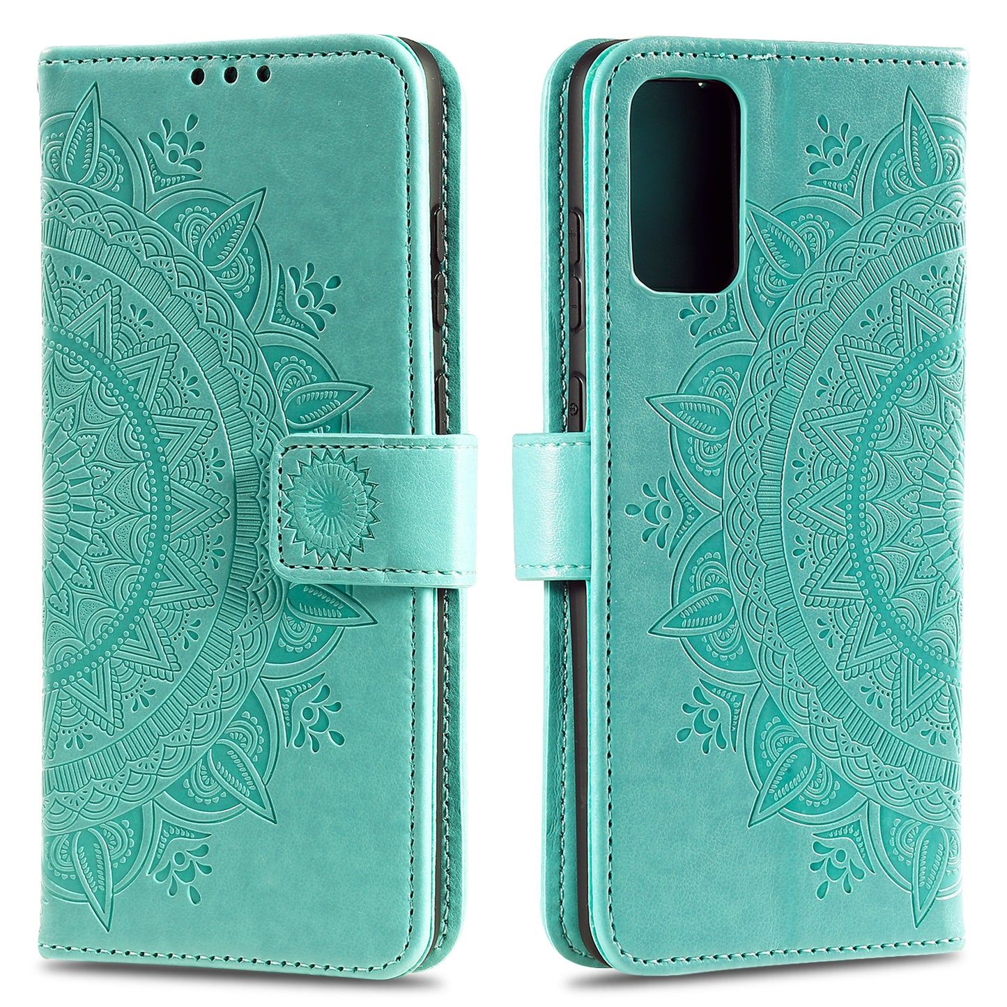Imprinted Mandala Flower Wallet Leather Case with Strap for Honor 10X Lite