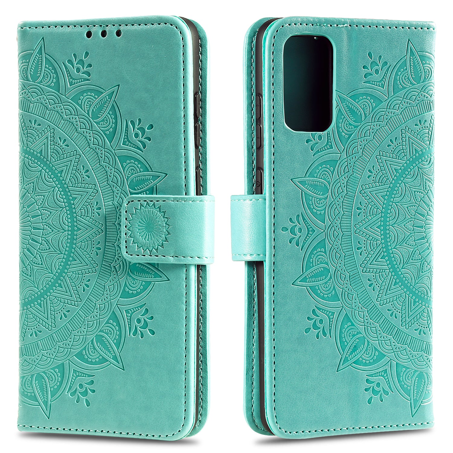 Imprinted Mandala Flower Wallet Leather Case with Strap for Honor 10X Lite