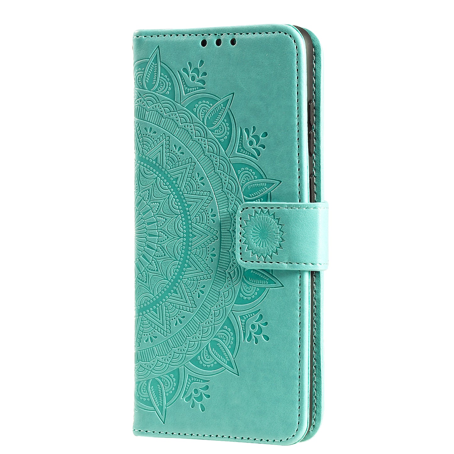 Imprinted Mandala Flower Wallet Leather Case with Strap for Honor 10X Lite