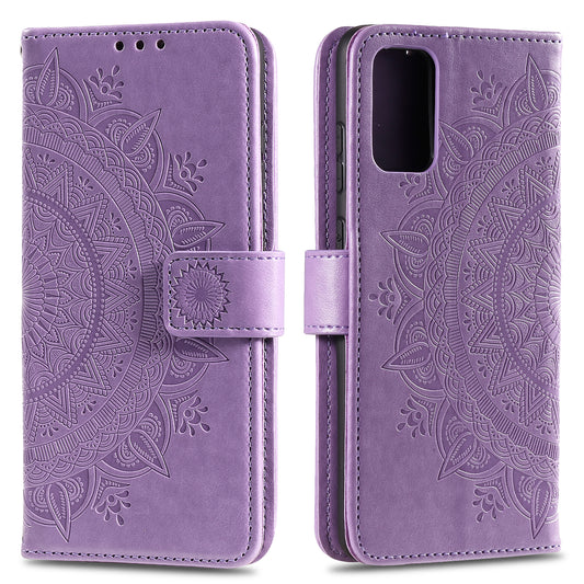 Imprinted Mandala Flower Wallet Leather Case with Strap for Honor 10X Lite