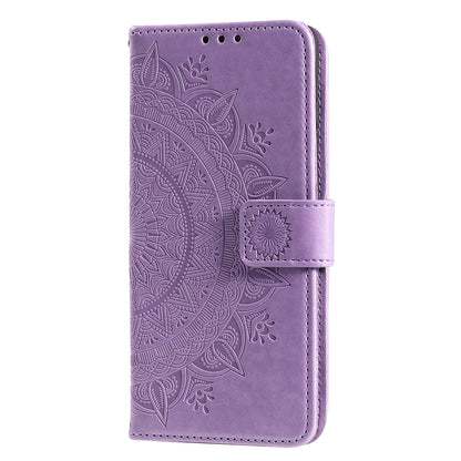 Imprinted Mandala Flower Wallet Leather Case with Strap for Honor 10X Lite