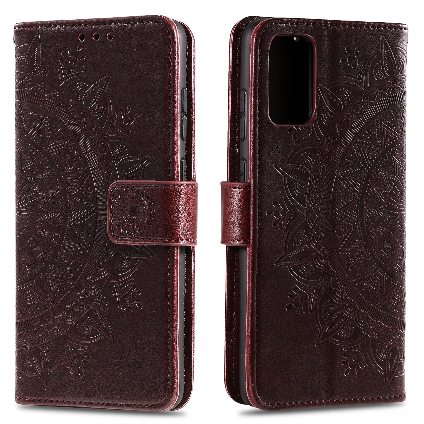 Imprinted Mandala Flower Wallet Leather Case with Strap for Honor 10X Lite