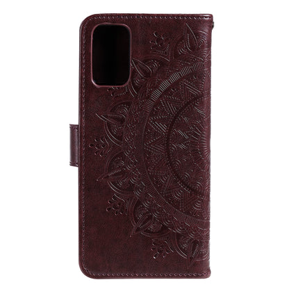 Imprinted Mandala Flower Wallet Leather Case with Strap for Honor 10X Lite