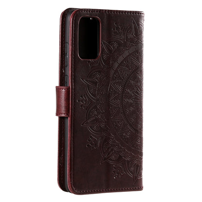 Imprinted Mandala Flower Wallet Leather Case with Strap for Honor 10X Lite