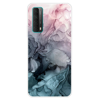 Marble Pattern Printing Design TPU Case for Huawei P Smart 2021 / Y7a