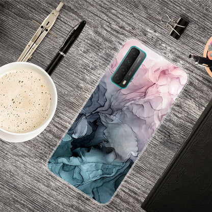 Marble Pattern Printing Design TPU Case for Huawei P Smart 2021 / Y7a