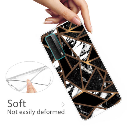 Marble Pattern Printing Design TPU Case for Huawei P Smart 2021 / Y7a