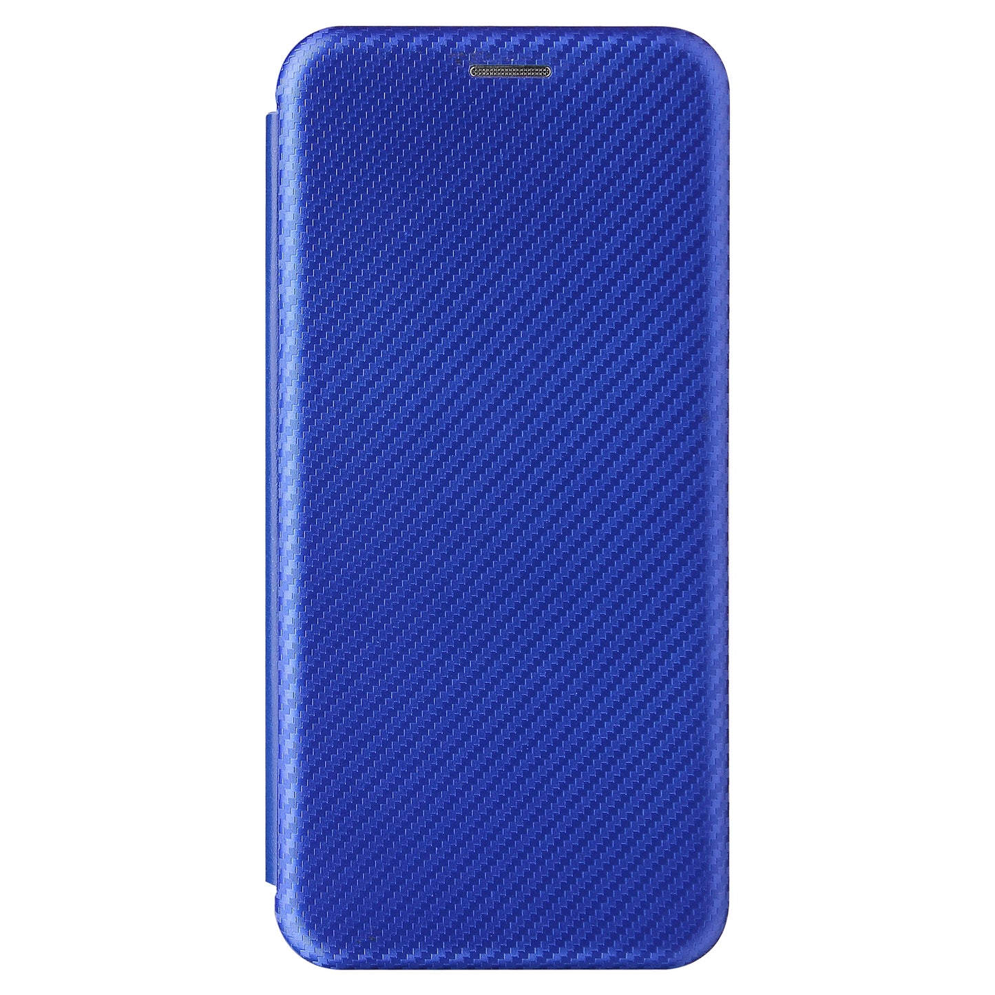 For Huawei P50 Pro Auto-absorbed Leather Cover Carbon Fiber Texture, with Detachable Ring Kickstand Strap
