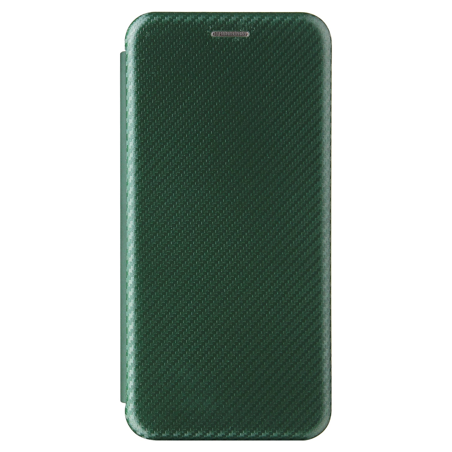 For Huawei P50 Pro Auto-absorbed Leather Cover Carbon Fiber Texture, with Detachable Ring Kickstand Strap